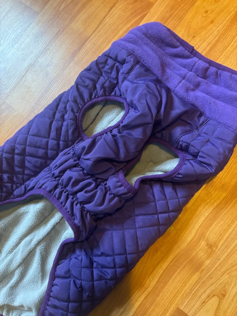 Kuoser new purple big dog puffer jacket zip‎ up coat LG